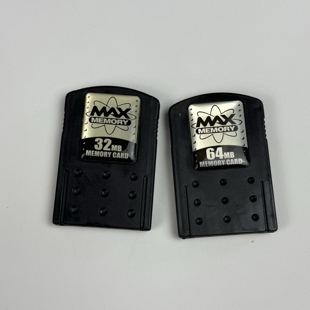 Datel Max Memory 64GB + 32GB Memory Cards‎ For Sony PlayStation 2 PS2 - Tested